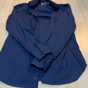 Michael Kors Dark Blue Dress Shirt - SIZE SMALL (SLIM FIT)